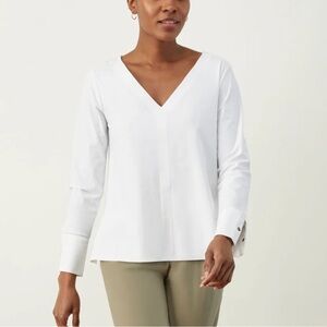 Aday white something tailored shirt size medium